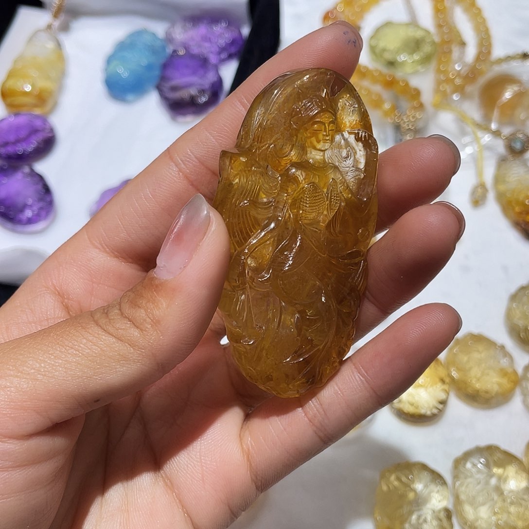 水晶吊坠(不含链)未镶嵌吊坠