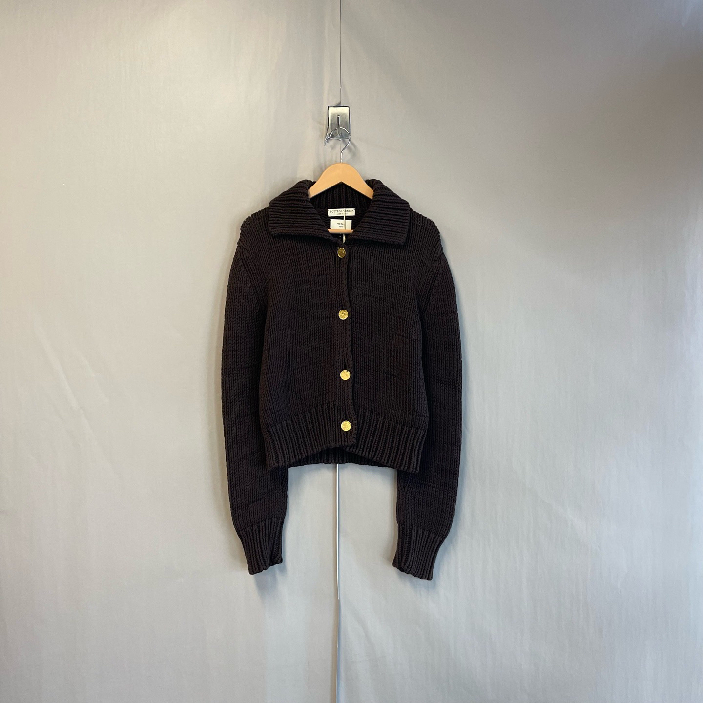 99新 BOTTEGA VENETA/葆蝶家 棕色针织开衫 40码 99新 #6483