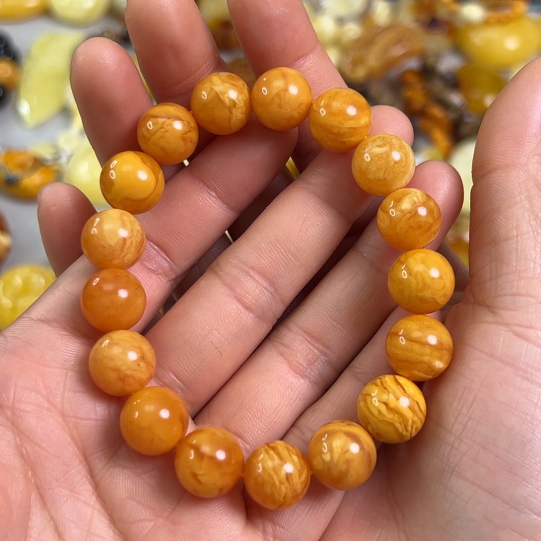 蜜蜡裸石未镶嵌蜜蜡