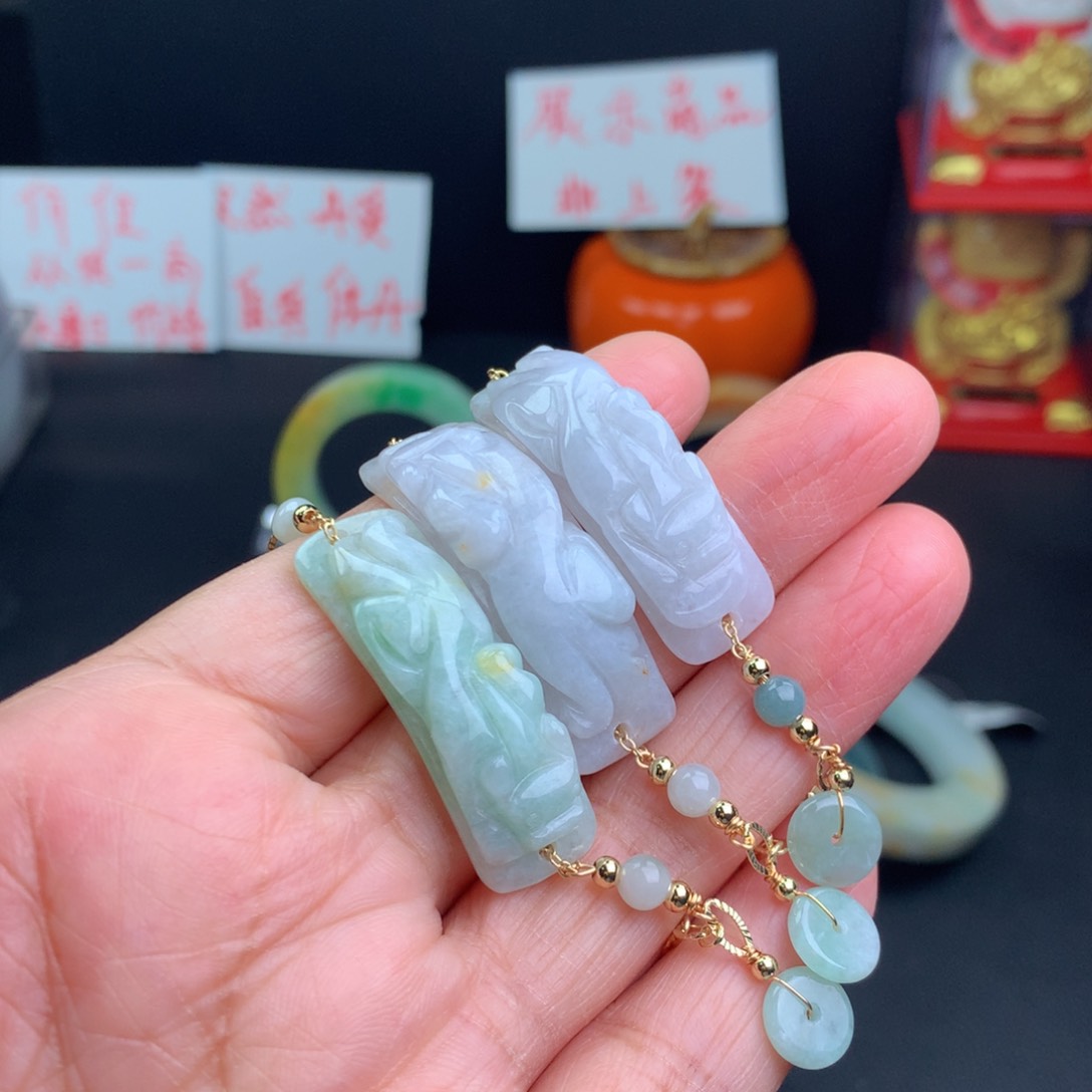 翡翠手链未镶嵌手排