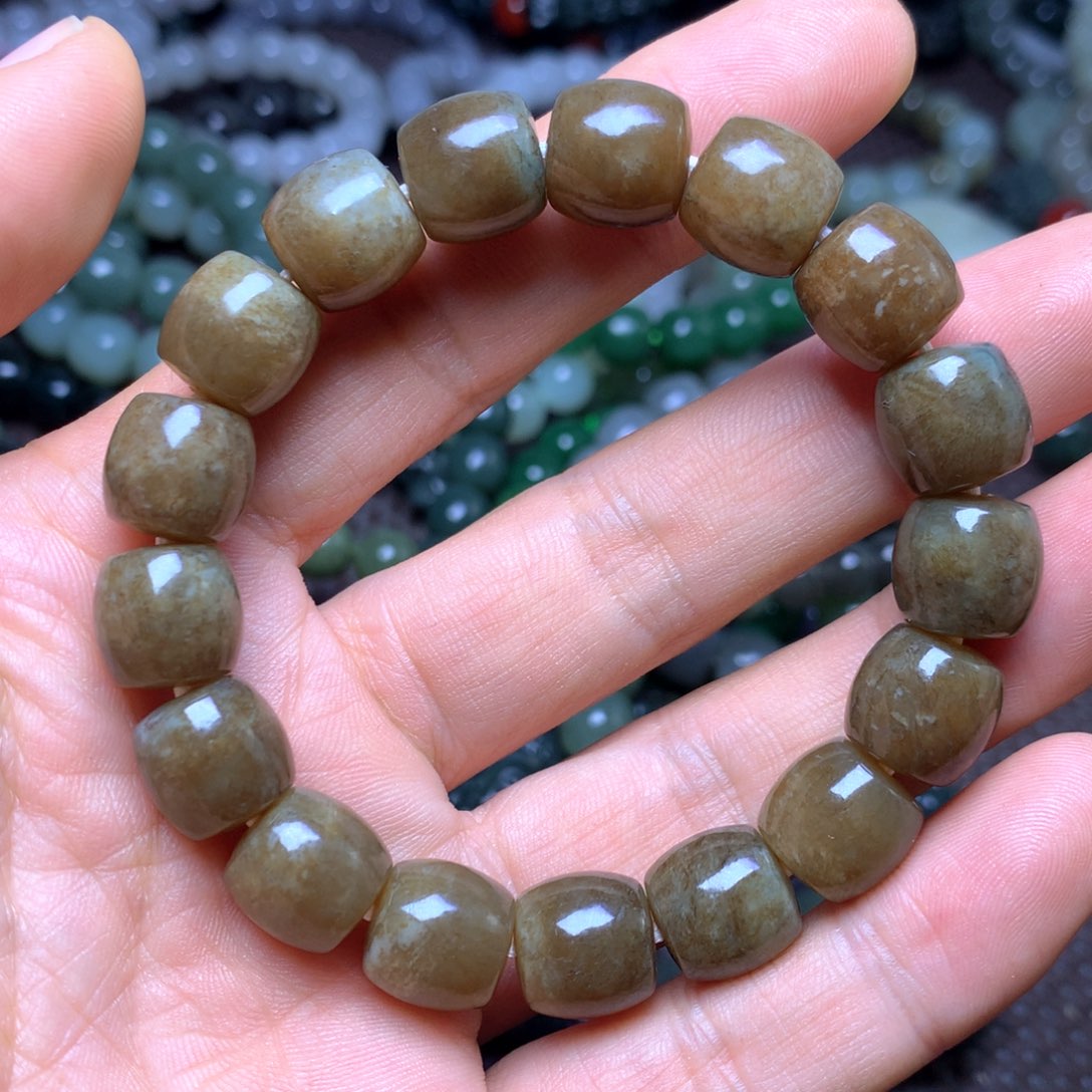 和田玉未镶嵌手串12