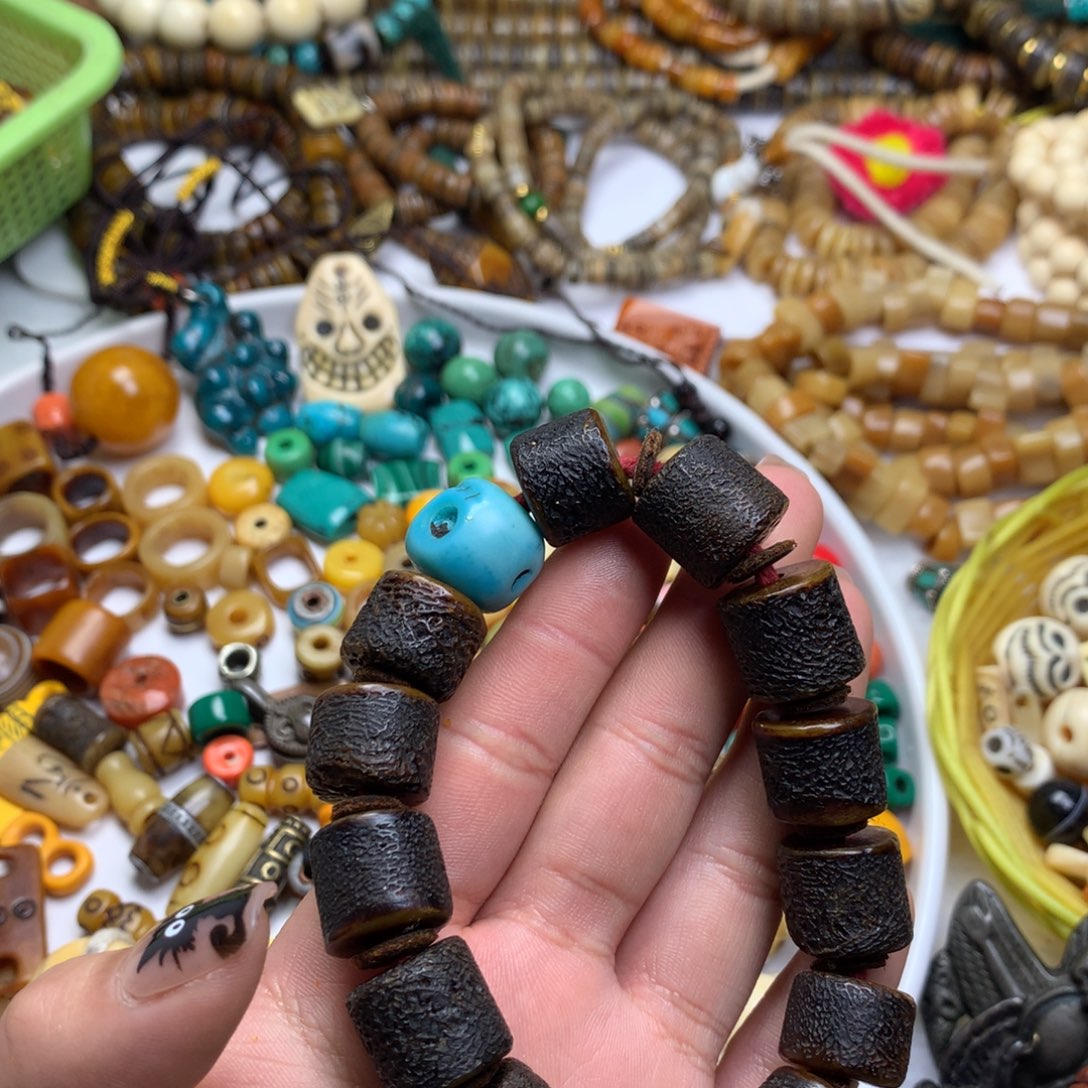 橄榄核手串/手链喜马拉雅艺术品