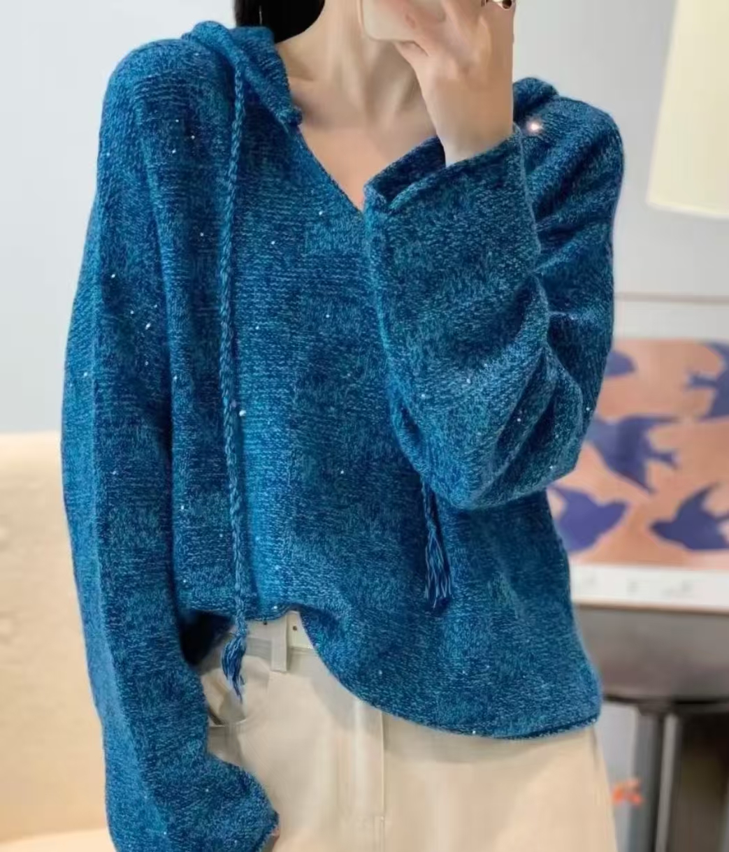 GMX-245-【外贸工厂】秋冬新款针织帽衫-E126