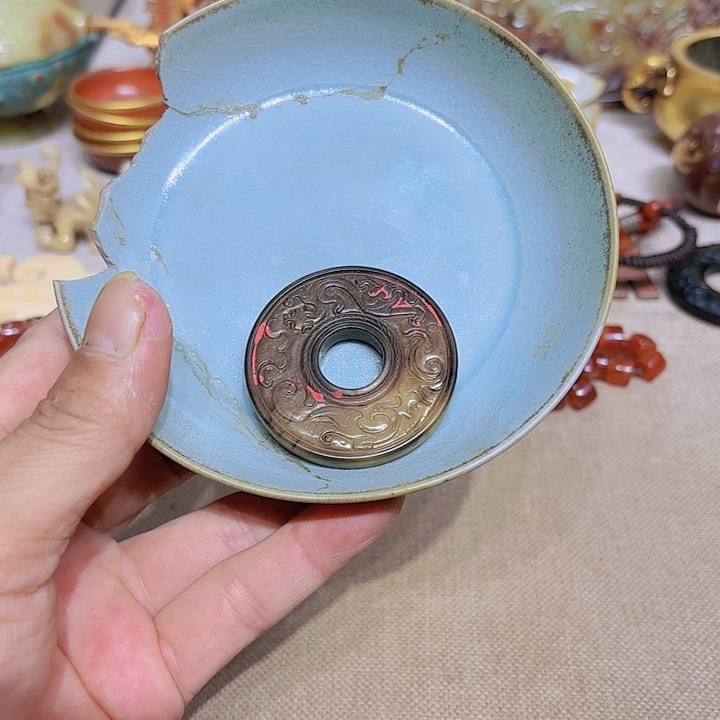 茶盏我****你摆件放漏摆件摆件等