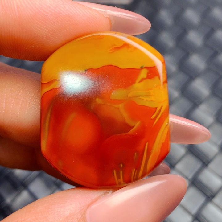 玛瑙/玉髓颈饰未镶嵌上***。