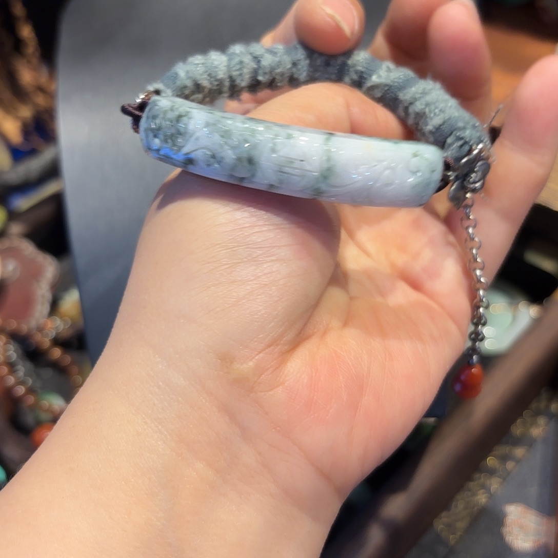 翡翠未镶嵌颈饰原创