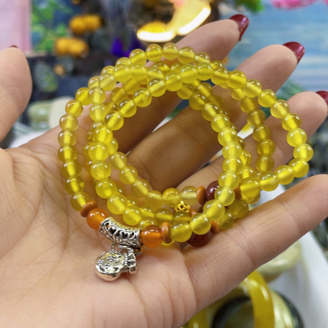 蛇纹石玉手链未镶嵌