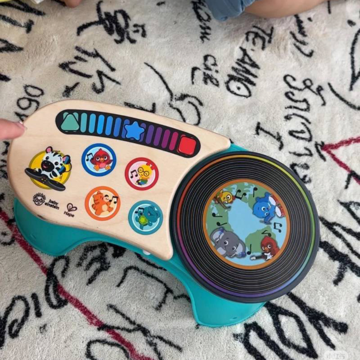 Hape动感DJ音乐台儿童宝宝早教益智玩具乐器男女孩触控手拍鼓礼物