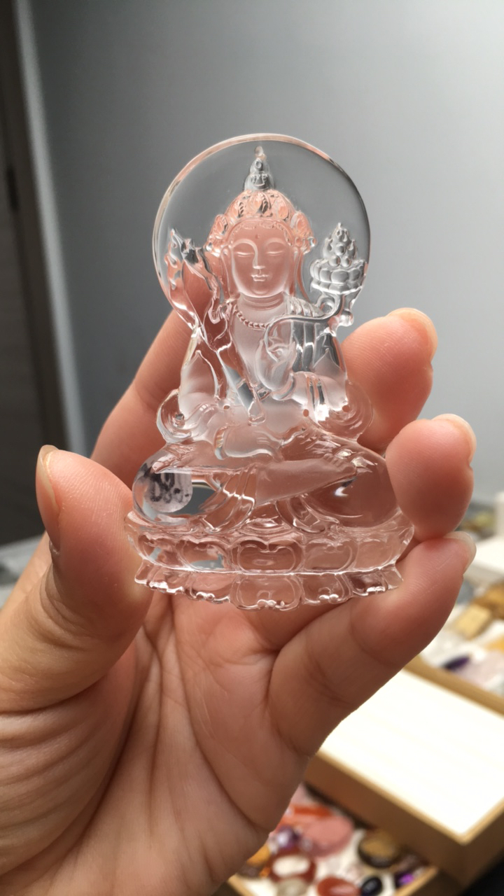 定制白水晶立体双面虚空