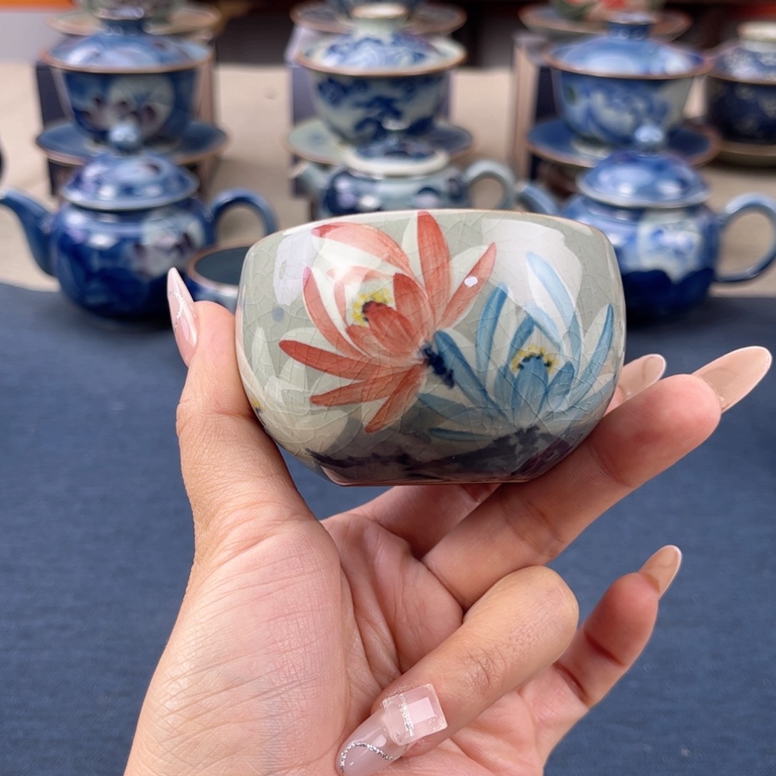 杯景德镇手工手绘茶具