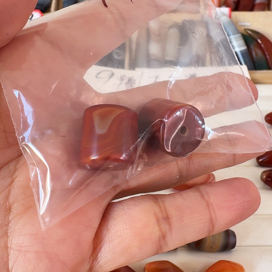 玛瑙/玉髓散珠裸珠发货