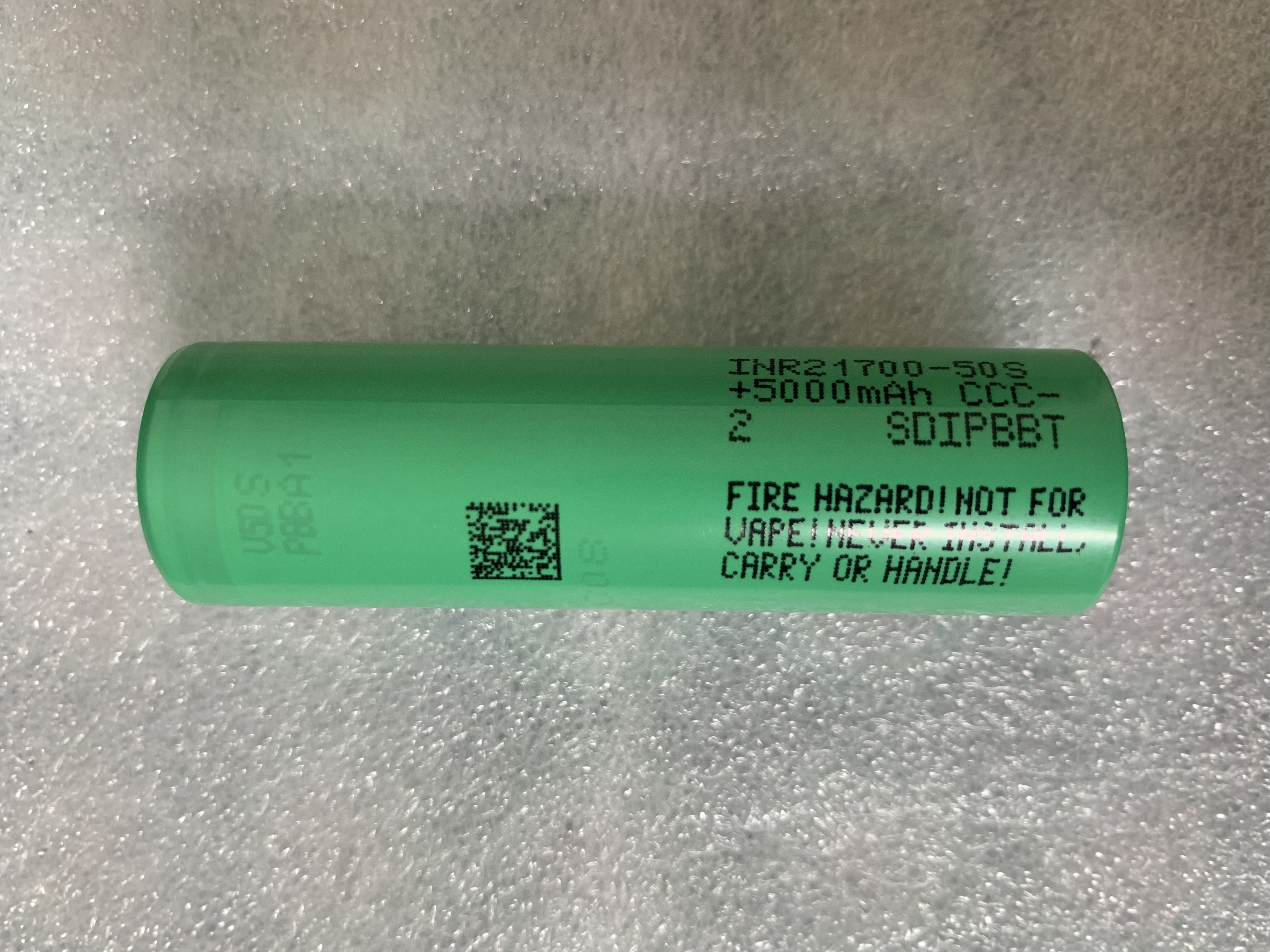 全新三星21700-50S锂电池5C 标压3.7V 5000mAh不退不换，小白慎拍