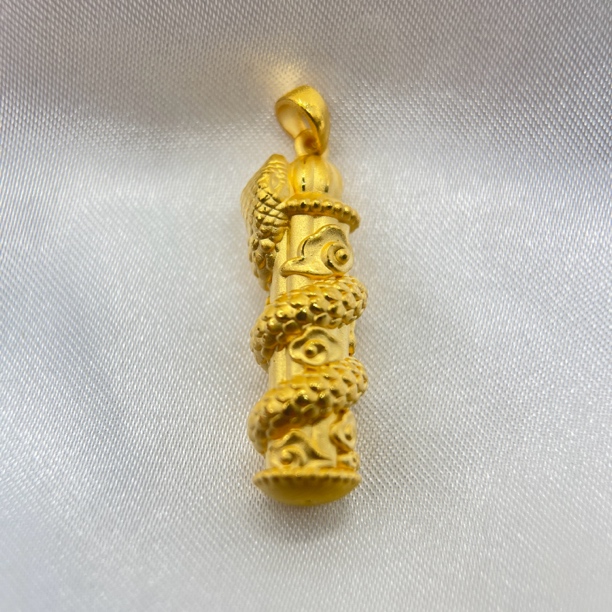 足金饰品/蛇柱吊坠/2.34/1A5A0626/h