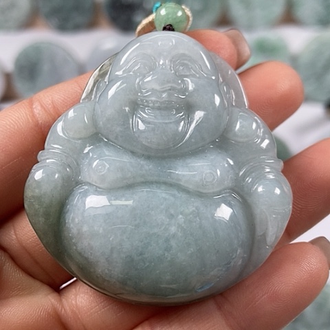 翡翠颈饰未镶嵌大佛福利