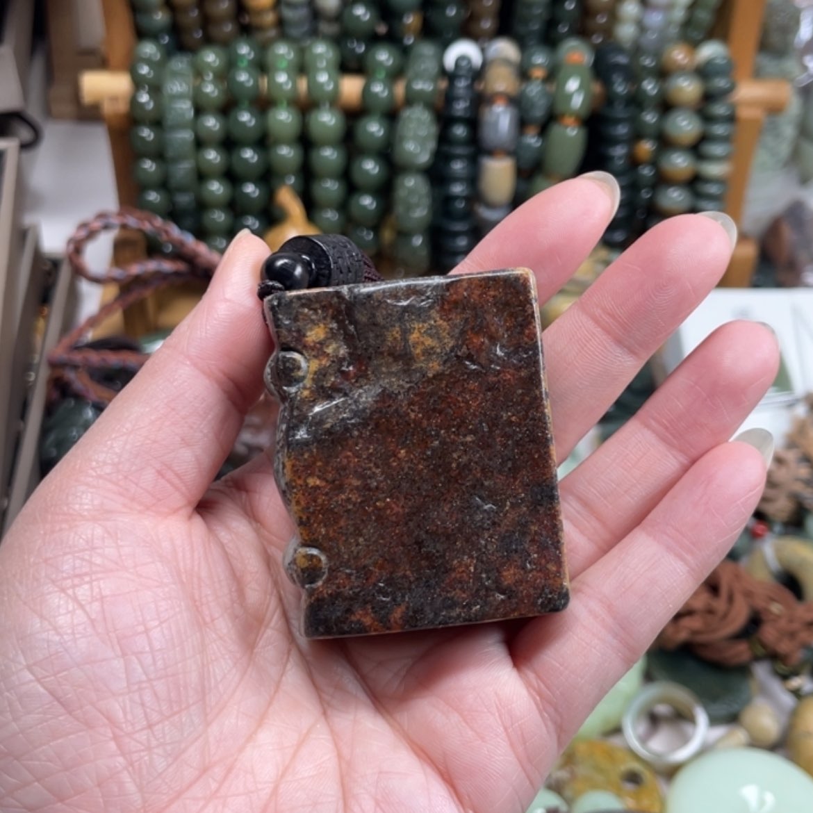 【闪购商品】岫岩河磨玉（透闪石质玉）手把件未镶嵌