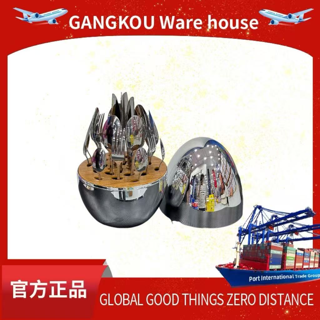 不锈钢餐具24件套葡萄牙西餐酒店牛排刀叉勺子银蛋