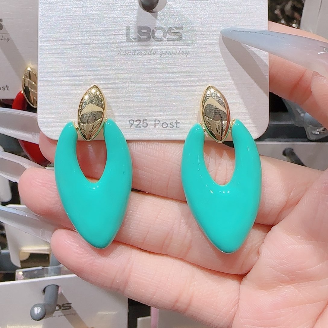 铜合金925银锆石耳环