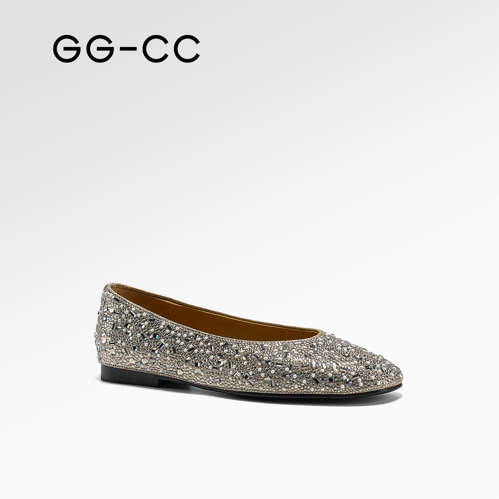 GG-CC【绮梦繁星】法式气质芭蕾单鞋女2026年春季新款烫钻平底鞋子
