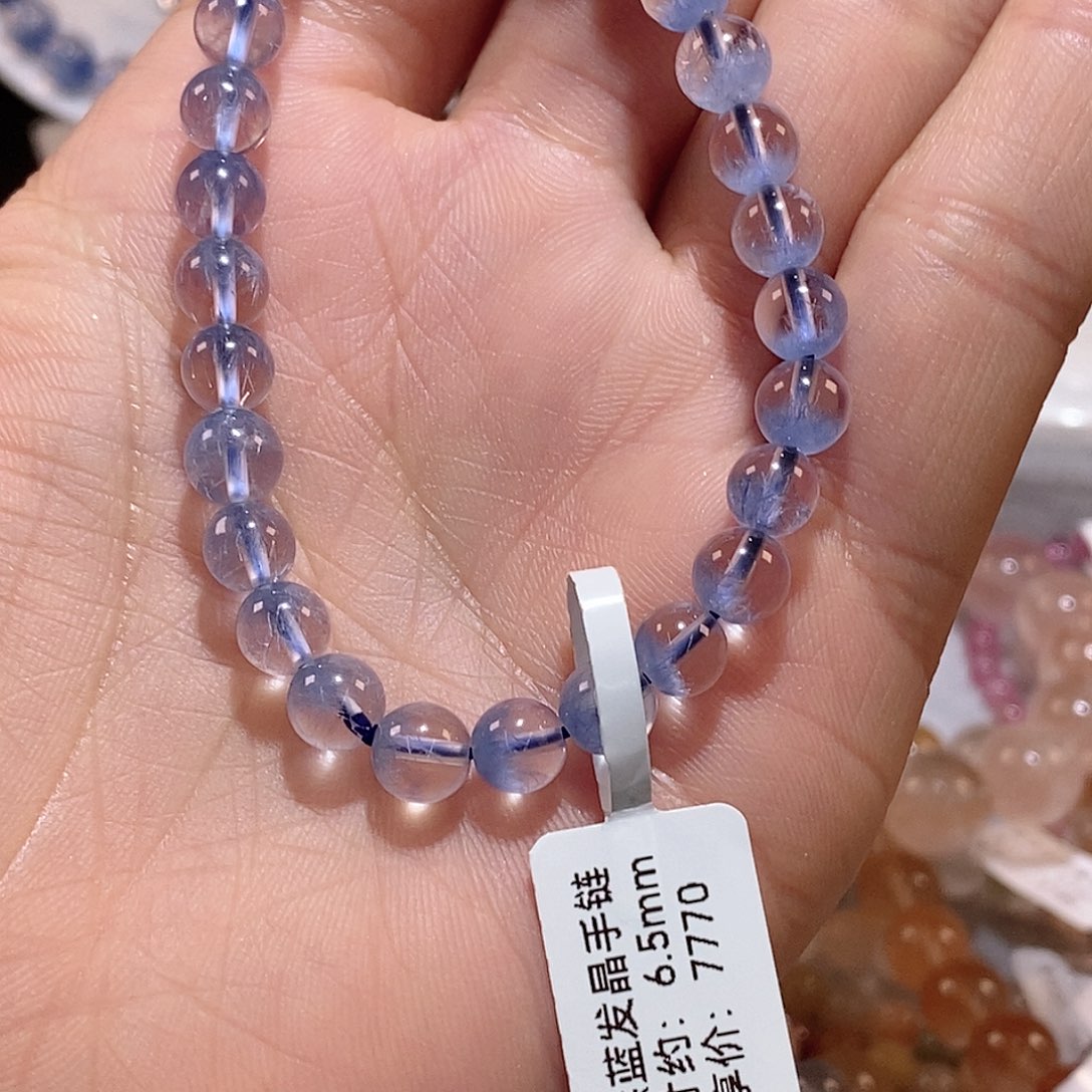 水晶手链未镶嵌k***oJ蓝发手链