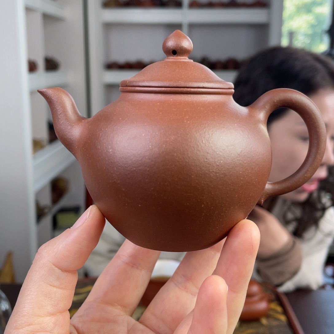 紫砂茶壶微瑕中槽清橄榄宫灯180cc 