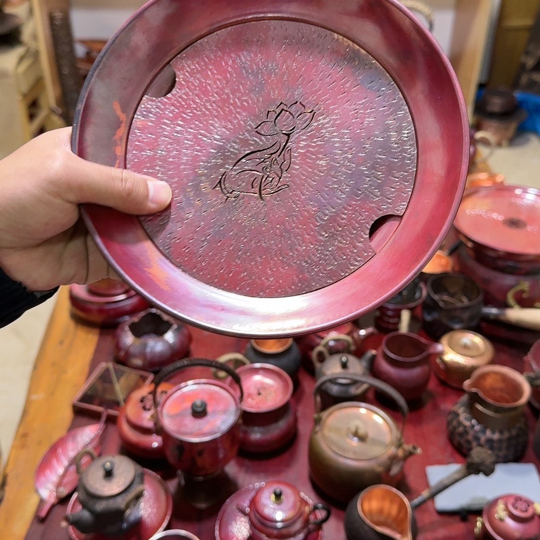 紫铜手工制作摆件