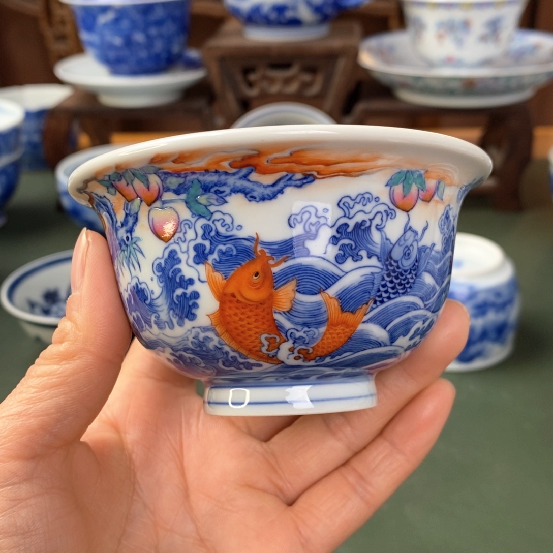 杯景德镇陶瓷手工手绘