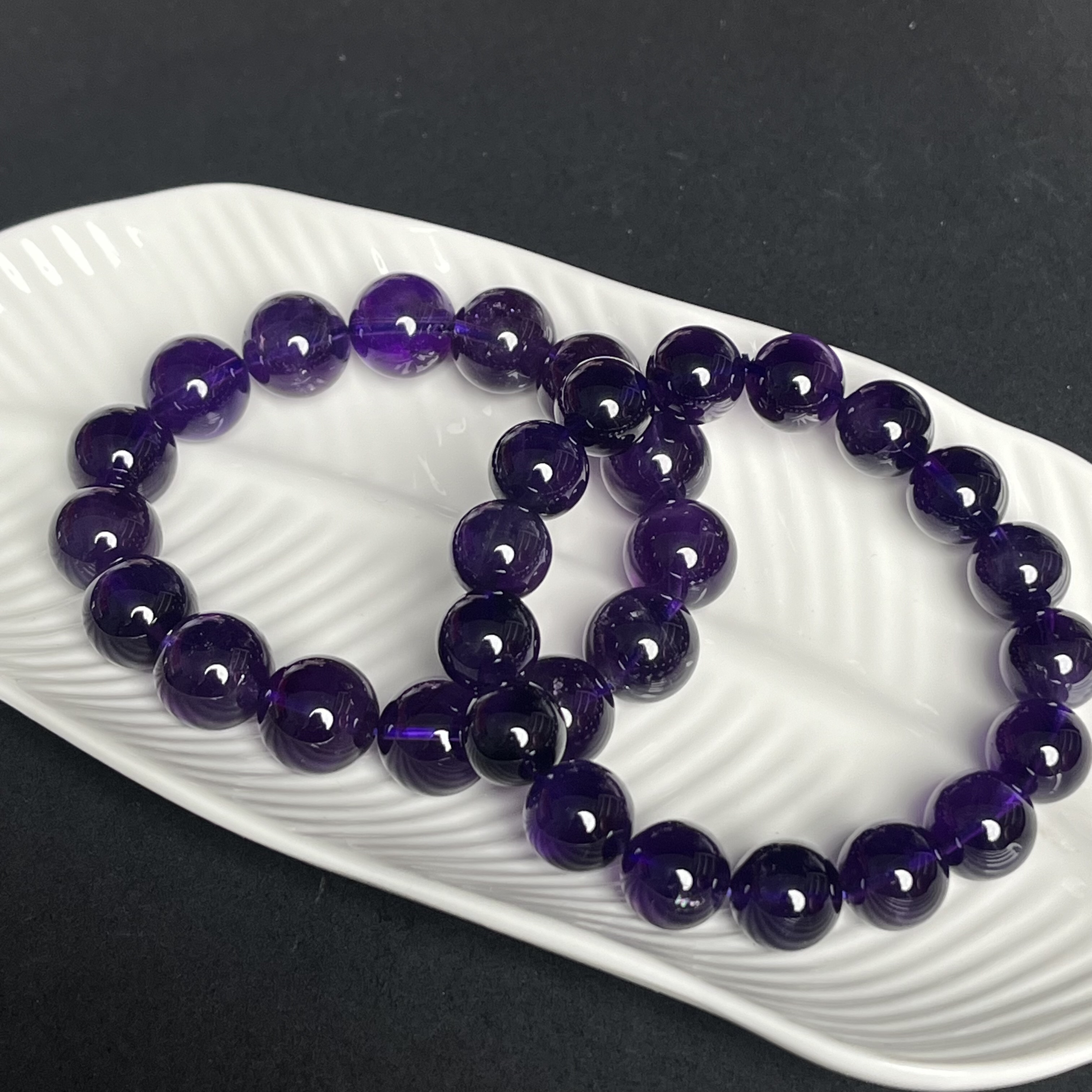 【大鱼甄选】乌拉圭紫水晶手串B2001多样性发其一简约