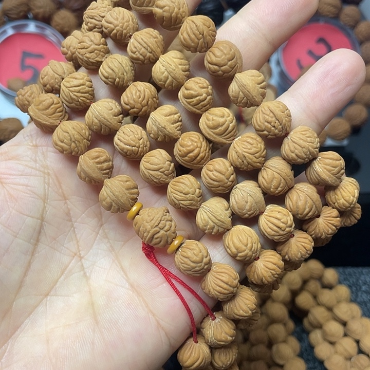 海***❦桃核手串小金豆脖挂11➕尺寸115颗