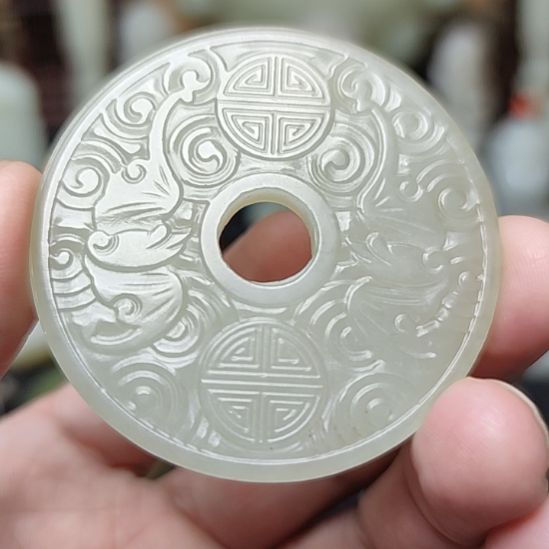 和田玉未镶嵌挂件