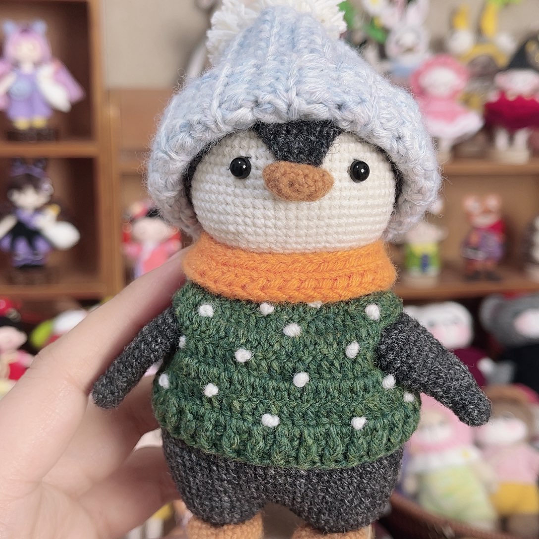 沧***@手工编织超大企鹅