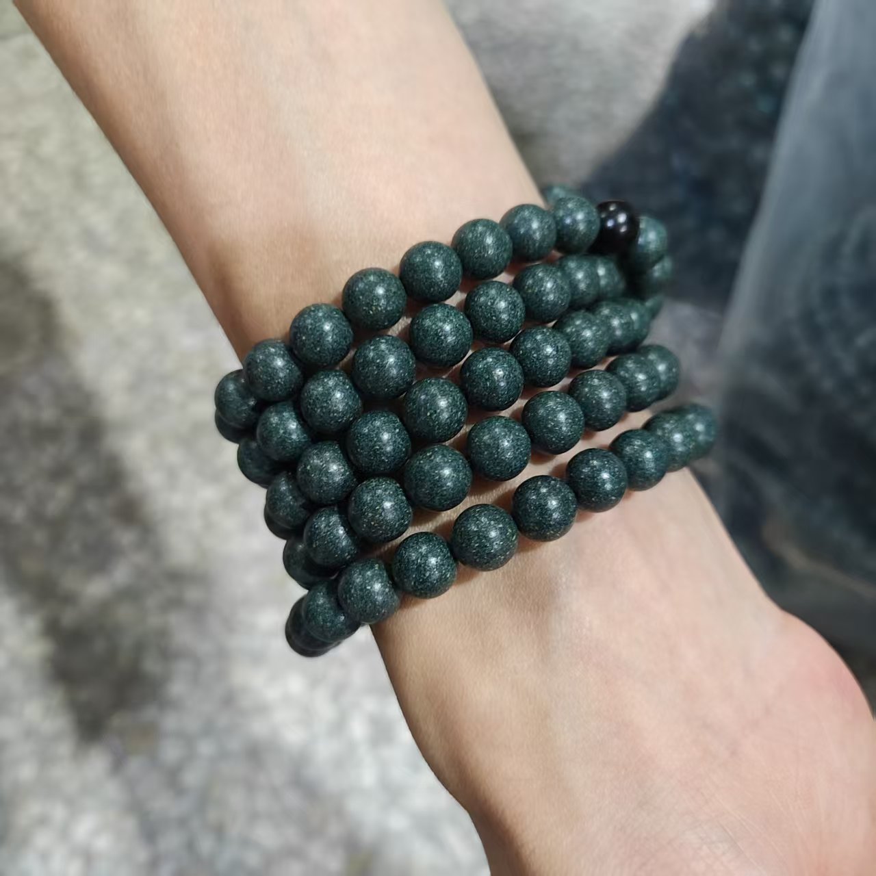 窖藏鹅梨帐中香108颗多圈0.8尺寸合香珠 手工香珠