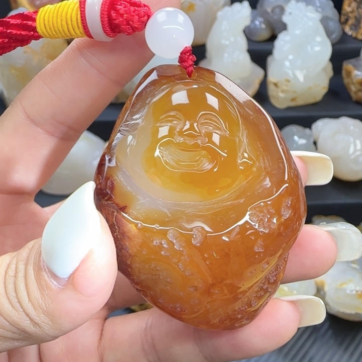 玛瑙/玉髓合金手把件