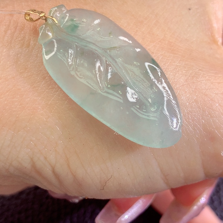 定制翡翠18K金镶嵌翡翠