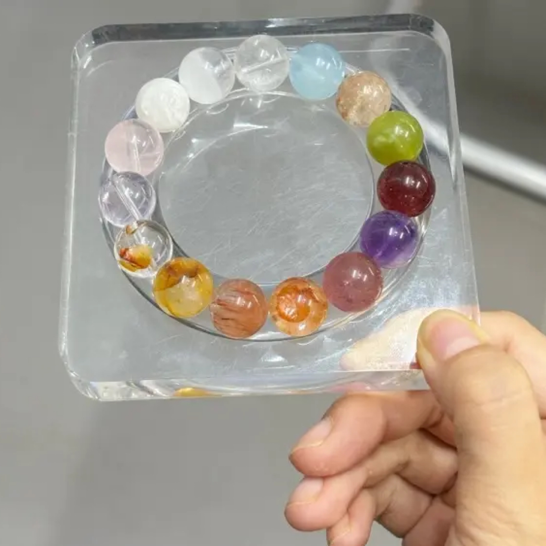 水晶手串散珠对对碰 天然水晶珠宝【直播间拆】一单一拆