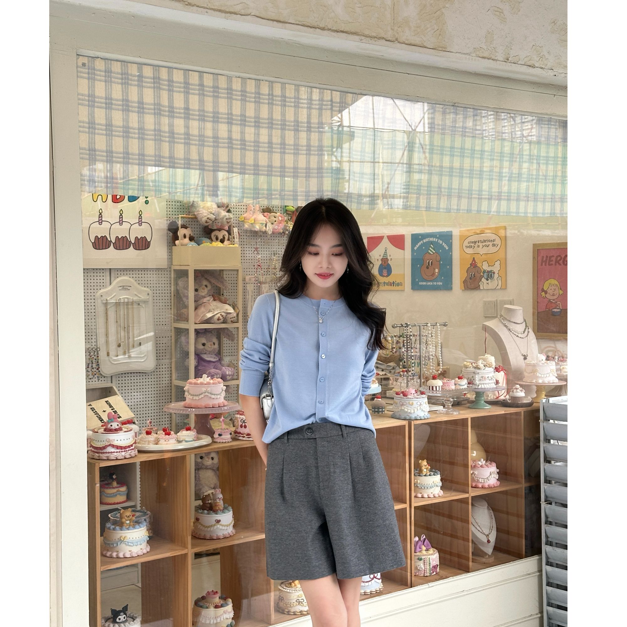 【海盐慕斯】哥弟春夏百搭显瘦开衫上衣148061-4T28562