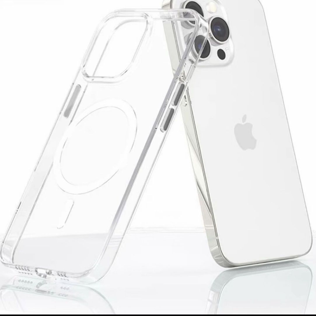 BL适用苹果透明磁吸壳全包防摔手机壳