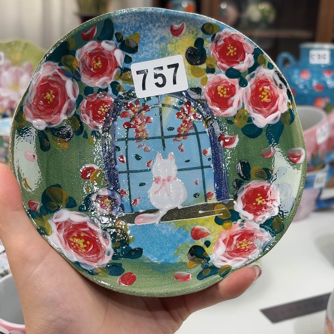 瓷片景德镇手绘高温釉下彩陶瓷茶具