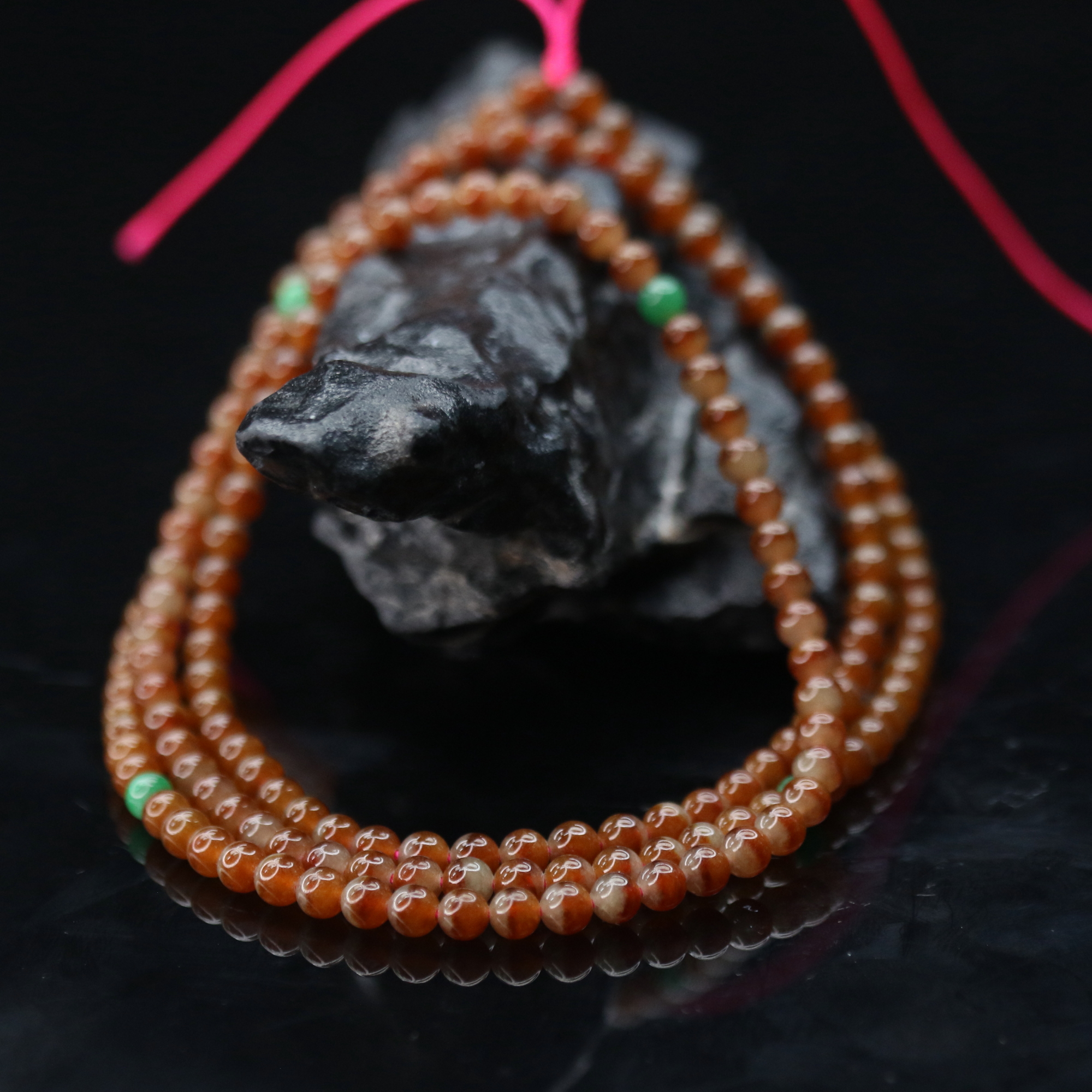 12天然缅甸翡翠A货珠链/300575/上海嘉禾拍卖