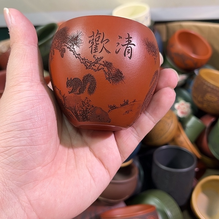 茶杯紫砂全手工紫砂主人杯