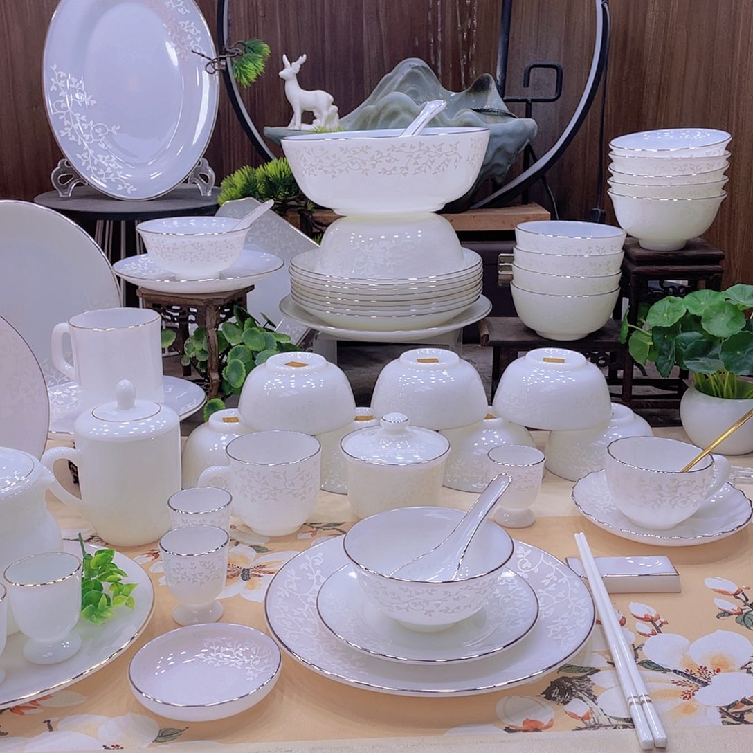 瓷暗香浮动餐具套装