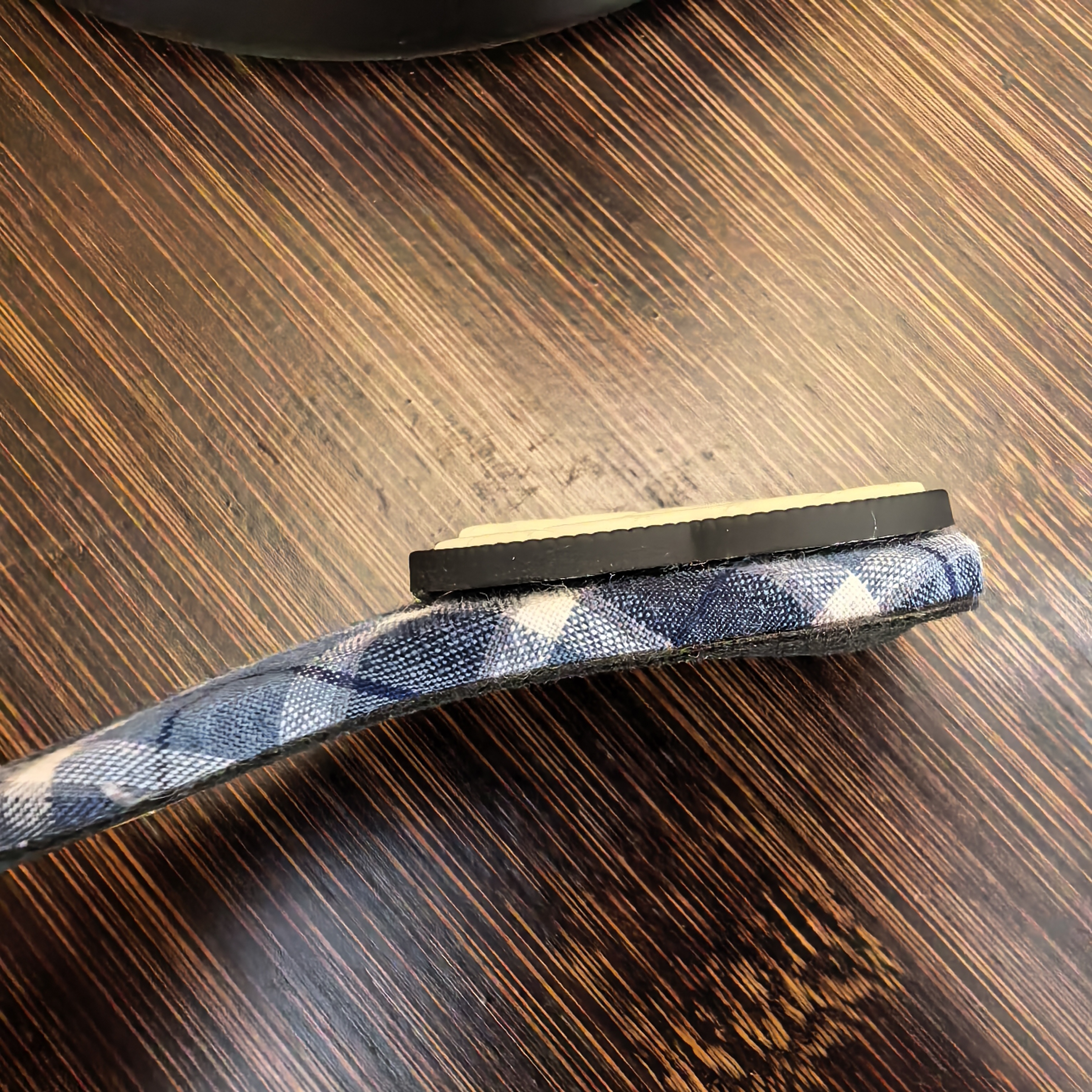 F052白色交叉蓝色格子掰掰夹