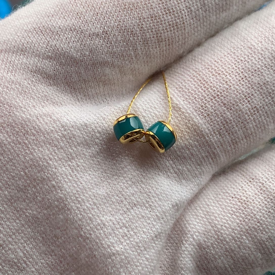 绿松石18K金镶嵌绿松石