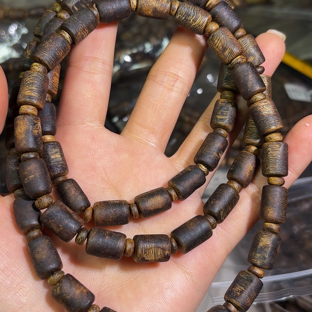 手串沉香奇楠沉香板头多圈42克➕