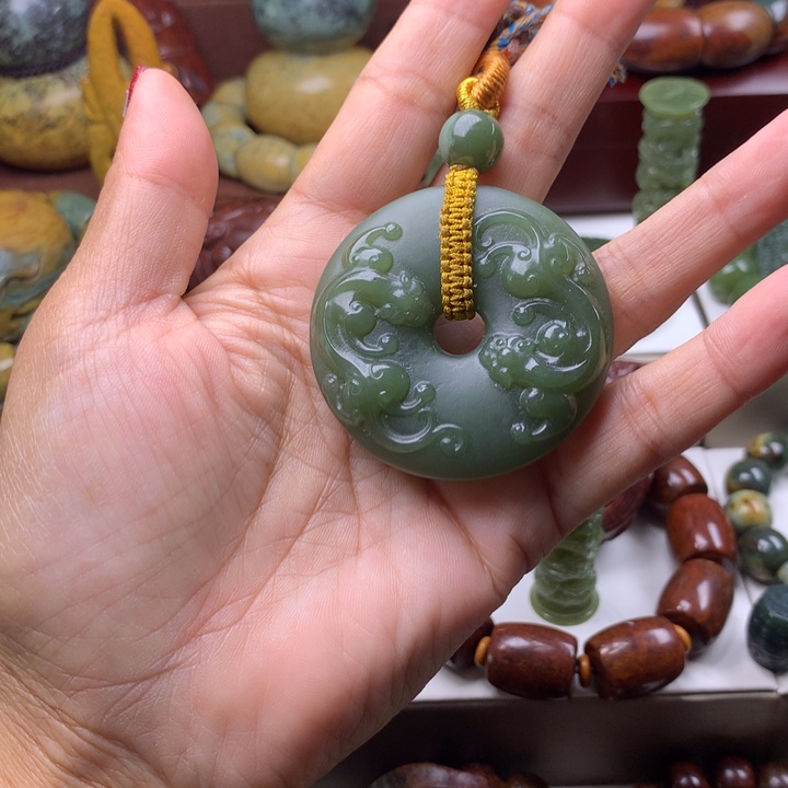 岫岩老玉（透闪石质玉）把件未镶嵌༻***༺