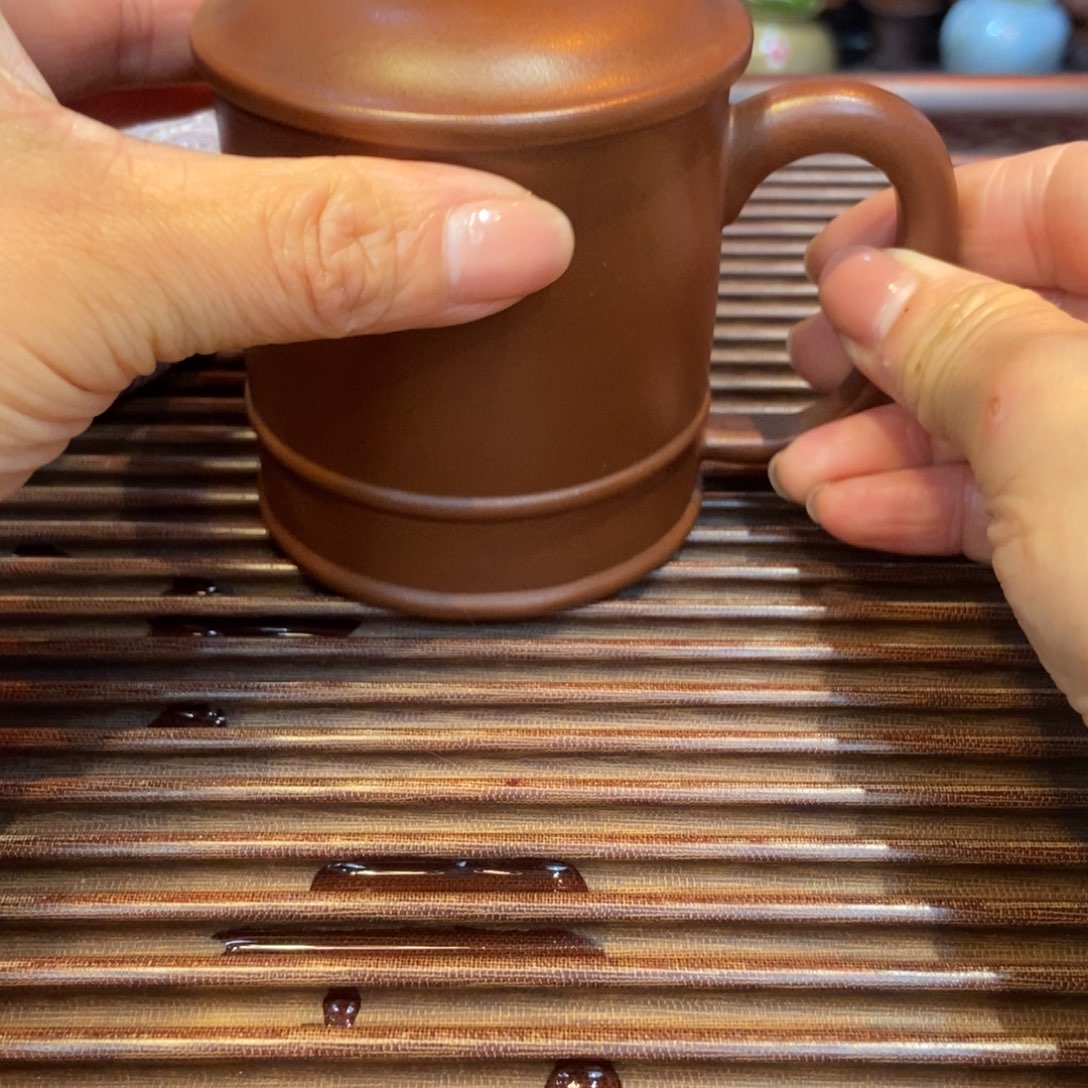 紫砂花盆紫砂办公杯