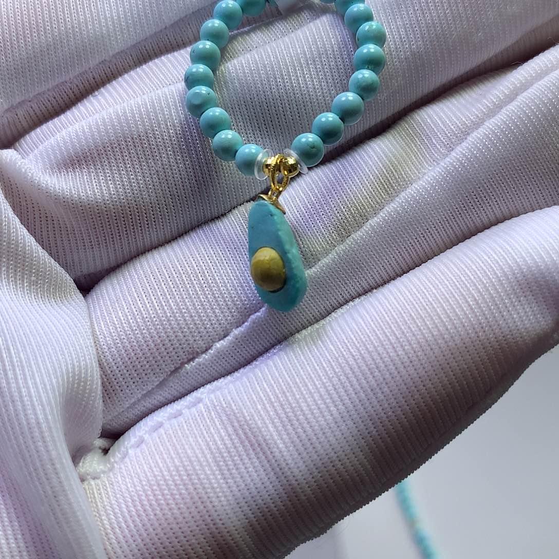 绿松石18K金镶嵌戒指