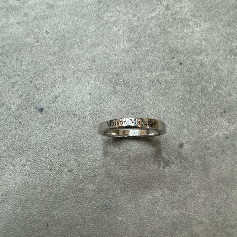 全新未使用 Maison Margiela/梅森马吉拉 主线铭刻logo戒指/8-9码