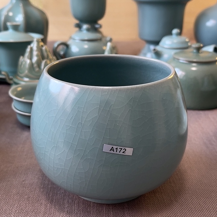 瓷片龙蛋茶洗一一一瑕