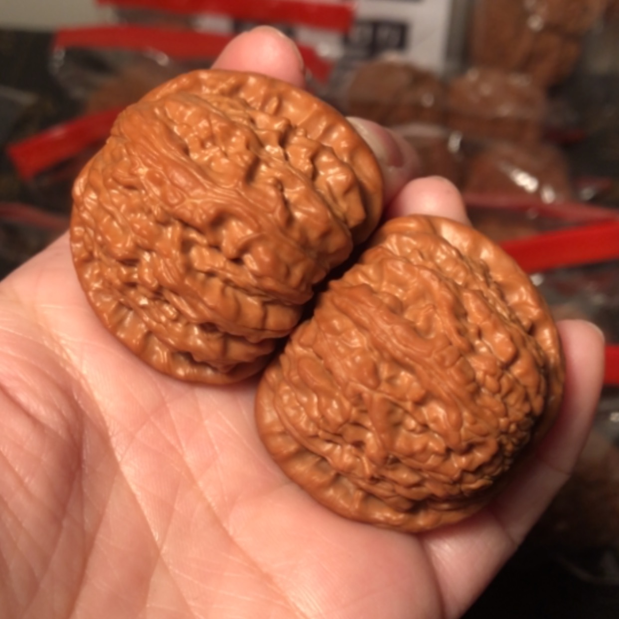 【闪购商品】文玩核桃把件白狮子42