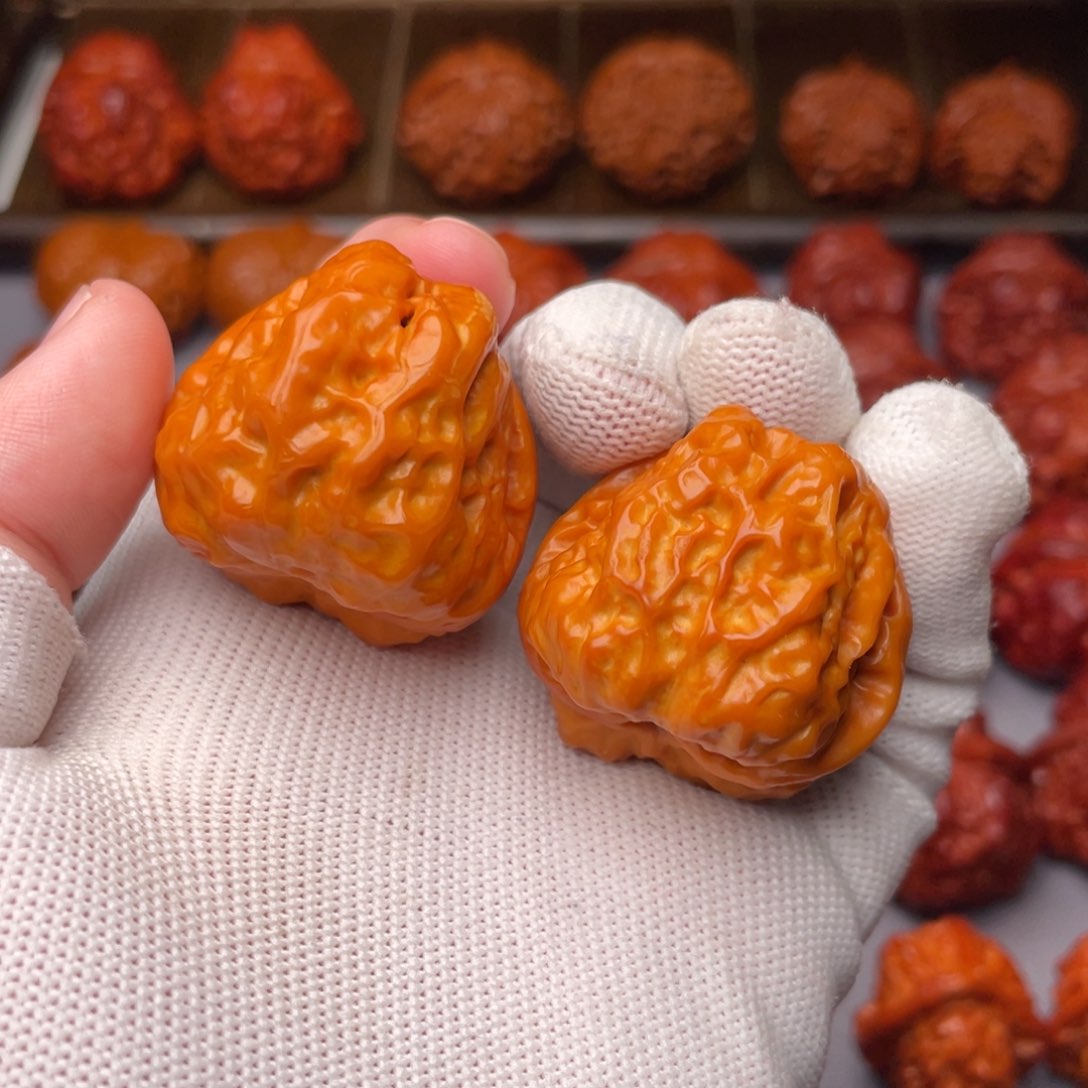 文玩核桃把件蛤蟆头35